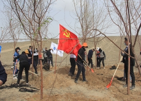 播下生態(tài)文明的種子，高鐵開發(fā)集團攜手共建企業(yè)積極開展春季義務植樹活動